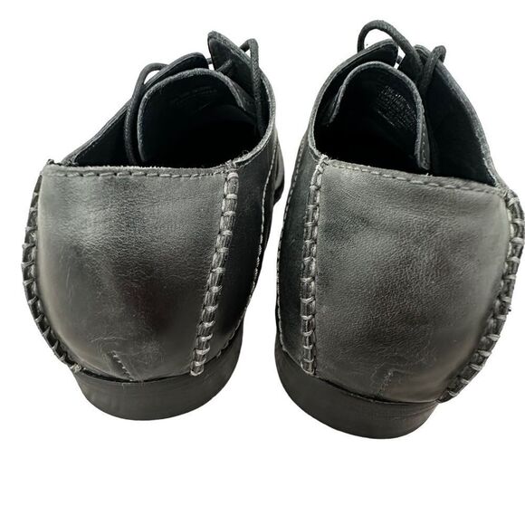 NEW Kenneth Cole “On The Scene”MENS BLACK LEATHER LACE OXFORDS SQUARE TOE  SZ 7 main image 3